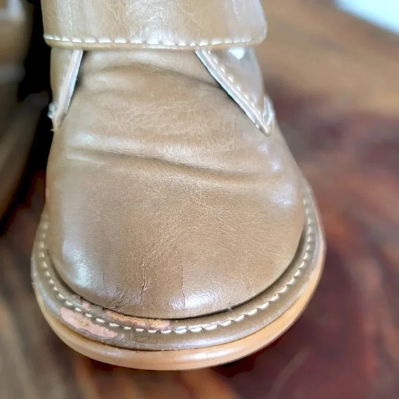 Wee squeak tan ankle boots size 6/22 - Picture 6 of 8